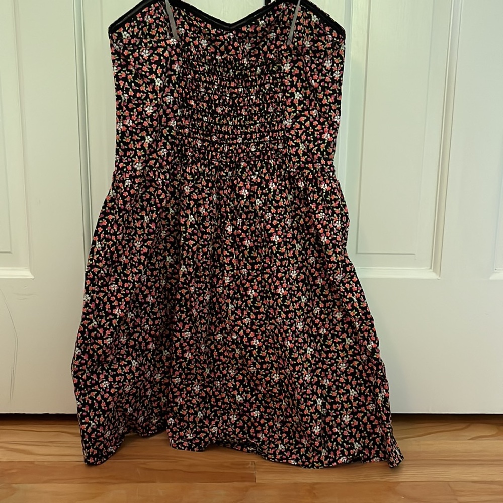 STRAPLESS FLORAL DRESS - Picture 3 of 4